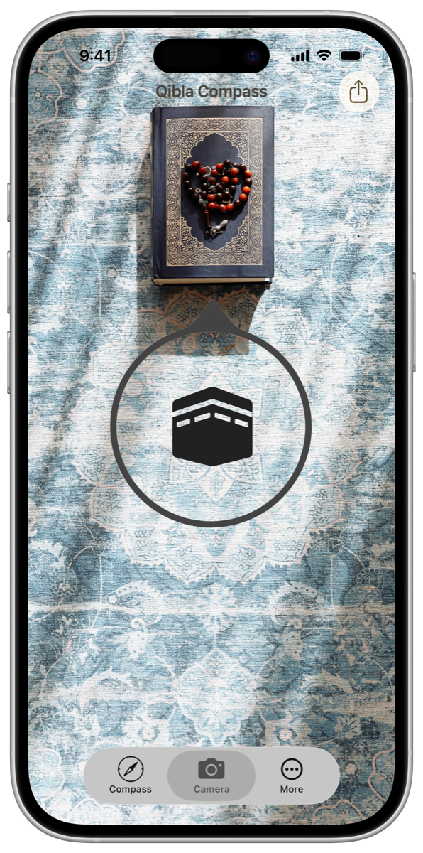Qibla Compass app preview